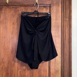 Ralph Lauren Size 8 Black one pc Swimsuit Bandeau